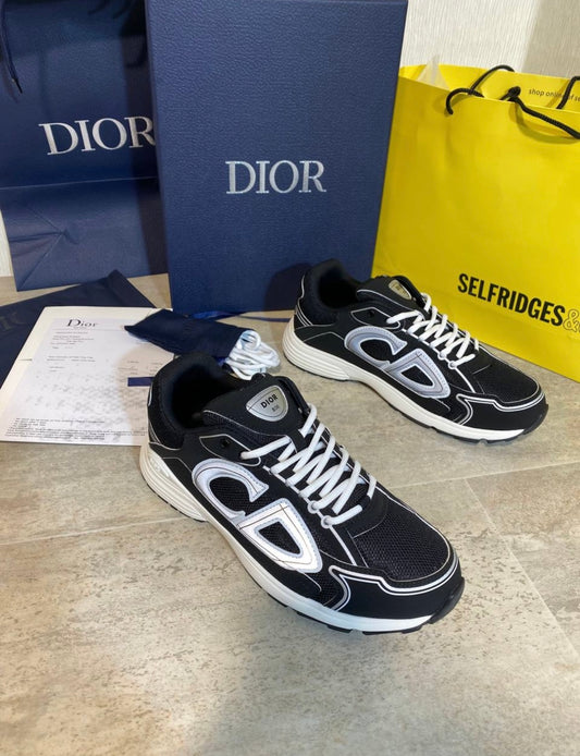 Dior B30 Shoes Black on White